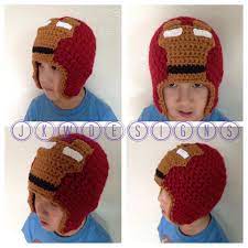 Looking For A Crocheting Pattern For Your Next Project Look No Further Than Iron Man Faceplate Pattern From Jkwdes Crochet Hats Crochet Crochet Character Hats