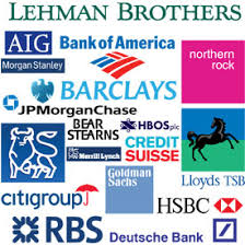 Aig federal savings bank, aig federal savings bank. Credit Crisis Banks Logos Infographic