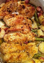 Recipe For Lemon And Garlic Chicken With Roasted Potatoes And Green Beans Recipe Recipes Food Main Dish Recipes