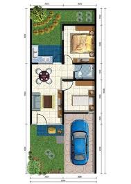 Desain rumah minimalis 2 lantai ukuran 6x7 youtube via youtube.com. Lingkar Warna 7 Denah Rumah Minimalis Ukuran 6x15 Meter 2 Kamar Tidur 1 Lantai Tampak Depan