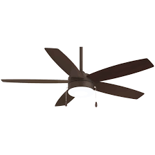 The 44inch minka aire concept ii fan is listed as 4071 cfm on its highest setting. Minka Aire 52 Airetor 5 Blade Led Standard Ceiling Fan With Pull Chain And Light Kit Included Reviews Wayfair