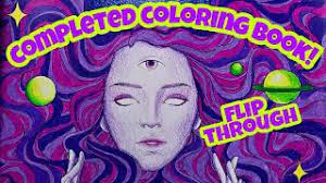 Trippy chicks digital coloring pages printable coloring book pdf adult coloring book psychedelic coloring pages quarantine activities. Flip Through Of Completed Trippy Chicks Adult Coloring Book Pages 2021 Art Therapy Youtube