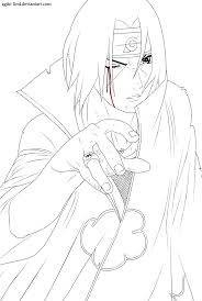 Uchiha Itachi Lineart By Aagito Naruto Uzumaki Art Itachi Uchiha Naruto Sketch Drawing