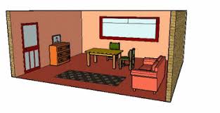1 point perspective (also called parallel perspective) is used by interior designers because it is the easiest way to draw an interior room quickly. Room Interior Single Point Perspective