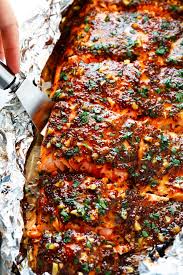 Place a few lemon slices over each fillet. Honey Mustard Salmon In Foil Gimme Some Oven