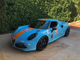 Alfa Romeo 4c With Gulf Livery Alfa Romeo Alfa Romeo 4c Alfa 4c