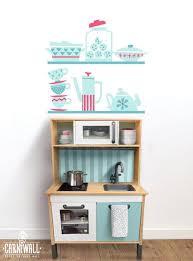Best kitchen wall stickers for sale with up to 26.00% off. A Decal That Ll Help Expand A Play Kitchen Kids Wall Decals Wall Decals Kids Room