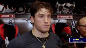 “Everyone tried to do their best to pitch in … We fought really hard  though.”, Ryan Leonard talks to the media postgame., #CapsHawks #ALLCAPS