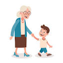 Grandmother Grandson Grafika Wektorowa, Clipartów i Ilustracji - 123RF