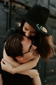 Emily and Jake's Urban Motorcycle Couples Session