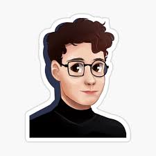 Dan Chibi" Sticker by SkullDead