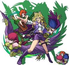 Mai Valentine Harpie Lady Sisters Yu Gi Oh X Monster Strike Monster Strike Yugioh Anime