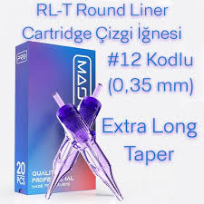 Mast Pro 12 Kodlu Rl T Round Liner Extra Long Taper Cartridge Kartus Dovme Kartus Cizgi