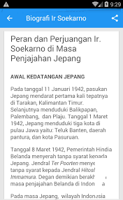 Soekarno merupakan presiden pertama ri yang mungkin banyak yang menggemarinya atau. Biografi Ir Soekarno Fur Android Apk Herunterladen