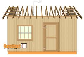 Inside a modern craftsman house plan you'll usually discover an open floor plan, exposed rafters, a large stone fireplace, and a variety of smart details. 12x16 Shed Plans Gable Design Construct101