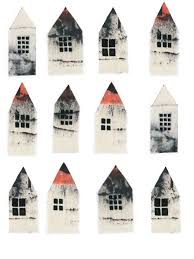 Maisons Als Borte Auf Die Schwarze Kuchenecke Illustration De Maison Illustration Simple Art Et Illustration