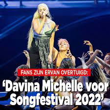 Davina michelle scoorde afgelopen jaar een megahit met duurt te lang dankzij haar deelname aan bedankt er werd al eerder gehint op davina michelle als mogelijke kandidaat voor het songfestival. N7gocwyxz7 Bxm