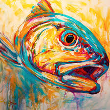 Poster,fish art, grunge fish abstract mixed media poster. 7 Extraordinary Fly Fishing Artists Fly Fishing Gink And Gasoline How To Fly Fish Trout Fishing Fly Tying Fly Fishing Blog