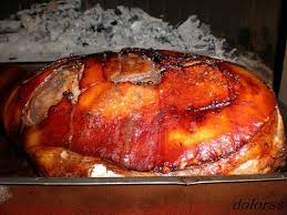 Blog De Cuina De La Dolorss Jamon Asado En Horno De Lena Jamon Asado Comida Latina Comida