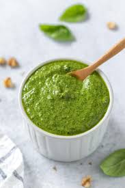 Spinach Basil Pesto Sauce Dairy Free Vegan Simply Whisked Recipe Spinach Basil Pesto Basil Pesto Basil Pesto Recipes