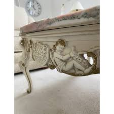 Jasmin coffee table with storage. Mid 20th Century French Carved Pink Marble Cherub Coffee Cocktail Table Chairish