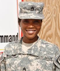 This month we interview Jamaican born Staff Sgt. Anya Williams who is  deployed in Afghanistan . Sgt. Anya Williams is serving as a historian  cataloging everything her unit does. She has been