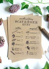 I love all of the shimmering accents . Printable Scavenger Hunt Sheets Nature Scavenger Hunt Checklist Woodland Fairy Enchanted Forest Birthday Party Games Customizable By Prettiest Print Shop Catch My Party
