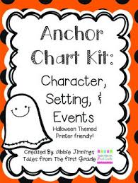 Character Setting Events Anchor Chart Worksheets Teaching