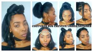 Coupe courte avec des cheveux défrisés : 13 Coiffures Sur Cheveux Crepus Lisses Ou Defrises Youtube