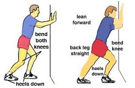Calf Stretches For Tight Calves I Need To Remember To Do This With Band Tendinitis Calf Stretches Calf Muscles
