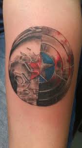 Includes fawkes (harry potter), the golden snitch (harry potter), elven brooch of the fellowship (lord of the rings), elvish script with beetle juice. 19 Best Captain America Shield Tattoo Ideas Captain America Shield Tattoo Shield Tattoo Captain America Shield