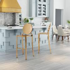 Angel line cambridge bar stools, 24 set of 2, white with gray cushion. 25 Trendy New Bar Stool Ideas For Your Dream Kitchen Top Colors And Styles