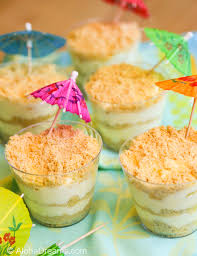 Green pink yellow tropical hawaiian wedding dinner menu. Luau Party Ideas Aloha Dreams