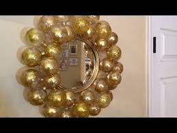 Diy Quick And Easy Glam Wall Mirror Decor Wall Decorating Idea Youtube Mirror Design Wall Lighted Wall Mirror Framed Mirror Wall