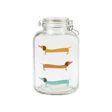 Product titleglass apothecary jars with lids, decorative display. Dachshund Decorative Glass Treat Cookie Jar Large Bail And Trigger Locking Airtight Lid Canister Hermetic Seal Walmart Com Walmart Com