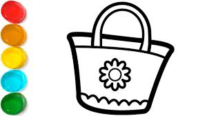 Commonwealth games coloring pages & posters. 7 Handbag Coloring Pages For Kids Easy Handbag Coloring Book For Kids Kids Colors Tv Youtube