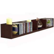 Check wood dvd storage cabinet. Virgo 84 Cd 56 Dvd Blu Ray Video Media Wall Storage Shelf Dark Oak Watson S On The Web Furniture Storage And Homewares