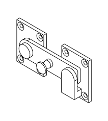 Restroom Door Throw Latch And Keeper Bommer 15000 Doorware Com