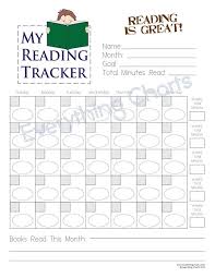 this reading chart will help a young boy keep track of