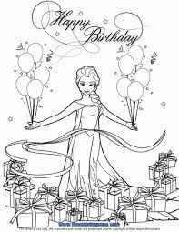 Right now, you can print out and help your child use colored pencil to make a funny picture. Happy Birthday Elsa And Anna Coloring Pages Novocom Top