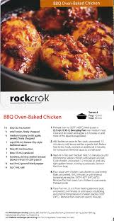Rock Crok Bbq Oven Baked Chicken Pampered Chef Recipes Crock Meals Rockcrok Recipes