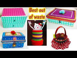 5 Waste Material Craft Ideas 5 Useful Diy From Best Out Of Waste Waste Material Reuse Ideas Youtube Craft From Waste Material Crafts Best Out Of Waste
