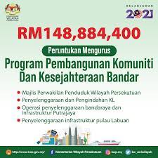 Jabatan kemajuan masyarakat negeri kedah aras 2, blok a, wisma persekutuan pusat pentadbiran kerajaan persekutuan 06550 bandar muadzam shah, kedah tel : Belanjawan2021 Kwp Menerima Kementerian Wilayah Persekutuan Facebook