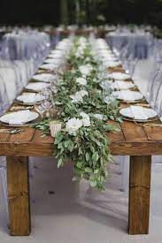 36 Rustic Wedding Decor For Country Ceremony Greenery Wedding Decor Greenery Wedding Centerpieces Wedding Table Settings