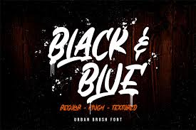 Archive of freely downloadable fonts. Black Blue In Fonts On Yellow Images Creative Store