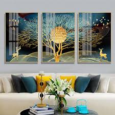 Home decor birds art metal bird decorations bird sculptures and statues and figurines (2). Hanging Decorations Trees Birds Canvas Painting Poster Picture Living Room Wall Home Art Decor Home Furniture Diy Omnitel Com Na