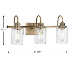 Buses will drop passengers only along the route (s) indicated, at the bus stop nearest their home. Aiken Collection Three Light Clear Glass Vintage Style Brass Farmhouse Style Bath Vanity Wall Light P300322 163 Progress Lighting