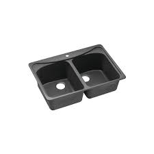 Topmount drop in single bowl kitchen sink constructed by heavy duty 16 gauge stainless steel. Moen 25350 Moen Black Fixture Kitchen Sink Granite From The Moenstone Series Faucetdirect Com