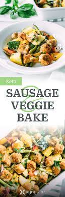 Get Your Keto On With This Delicious Easy To Prepare One Dish Meal Featuring Seasonal Vegetables Baked With Sli Baked Veggies Pork Recipes Cooked Vegetables