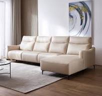 LINSY Kursi Malas Sofa Ruang Tamu Sederhana Sofa Kulit ...